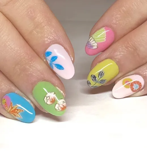 Omakase Mismatched Nails